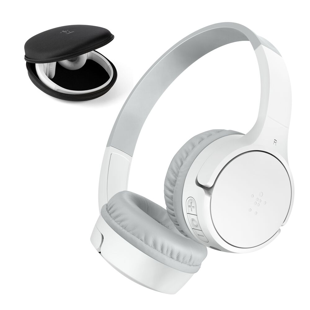 Casque audio sans fil supra-auriculaire pour enfants, Blanc, hi-res